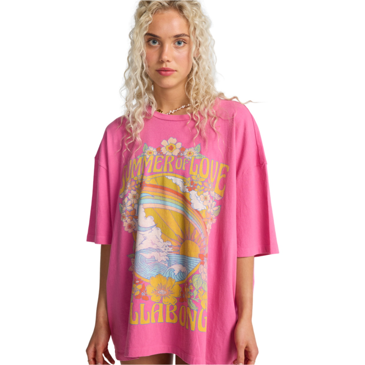 2026 Billabong Womens Summer Of Love Tee EBJZT00592 - Guava